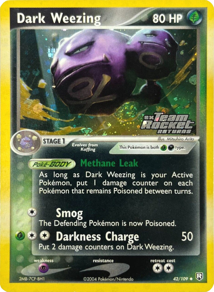 Pokemon | Dark Weezing (42/109) (Stamped) [EX: Team Rocket Returns] | The Nerd Merchant