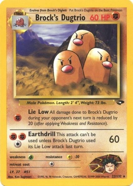 Pokemon | Brock's Dugtrio (22/132) [Gym Challenge Unlimited] | The Nerd Merchant