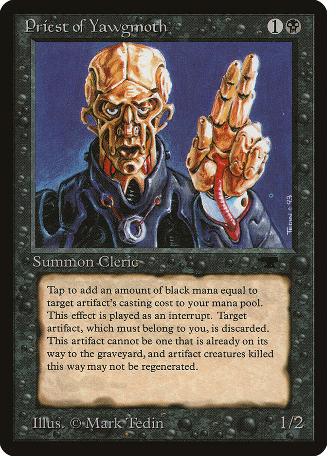 Magic | Priest of Yawgmoth [Antiquities] | The Nerd Merchant