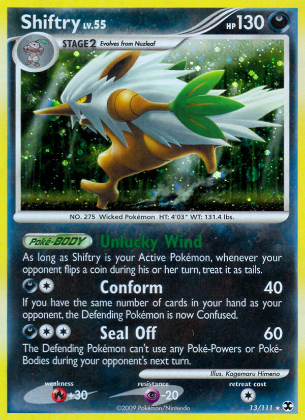 Pokemon | Shiftry (13/111) [Platinum: Rising Rivals] | The Nerd Merchant