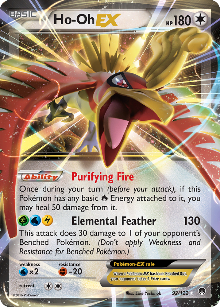 Pokemon | Ho-Oh EX (92/122) [XY: BREAKpoint] | The Nerd Merchant