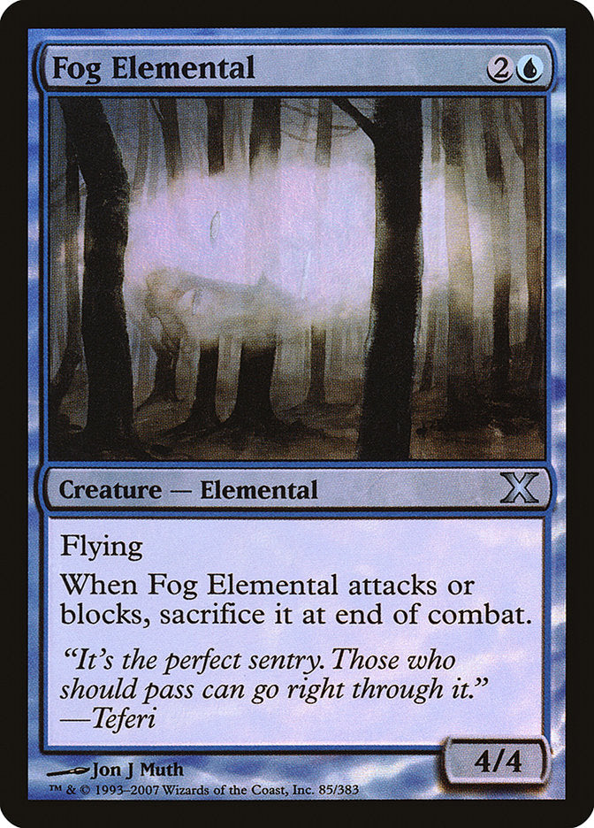 Magic | Fog Elemental (Premium Foil) [Tenth Edition] | The Nerd Merchant