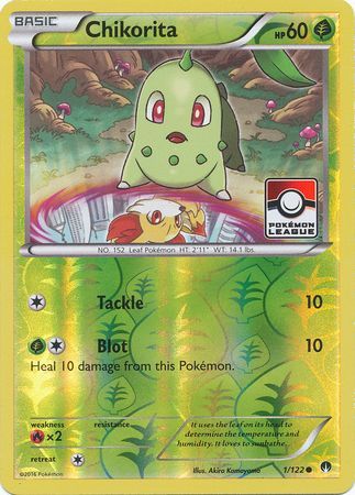 Pokemon | Chikorita (1/122) (League Promo) [XY: BREAKpoint] | The Nerd Merchant