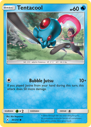 Pokemon | Tentacool (40/214) [Sun & Moon: Unbroken Bonds] | The Nerd Merchant