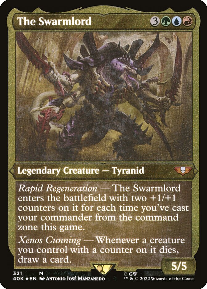 Magic | The Swarmlord (Display Commander) (Surge Foil) [Warhammer 40,000] | The Nerd Merchant