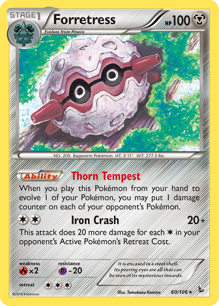 Pokemon | Forretress (60/106) [XY: Flashfire] | The Nerd Merchant