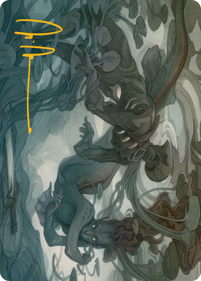 Magic | Emry, Lurker of the Loch Art Card (Gold-Stamped Signature) [March of the Machine Art Series] | The Nerd Merchant