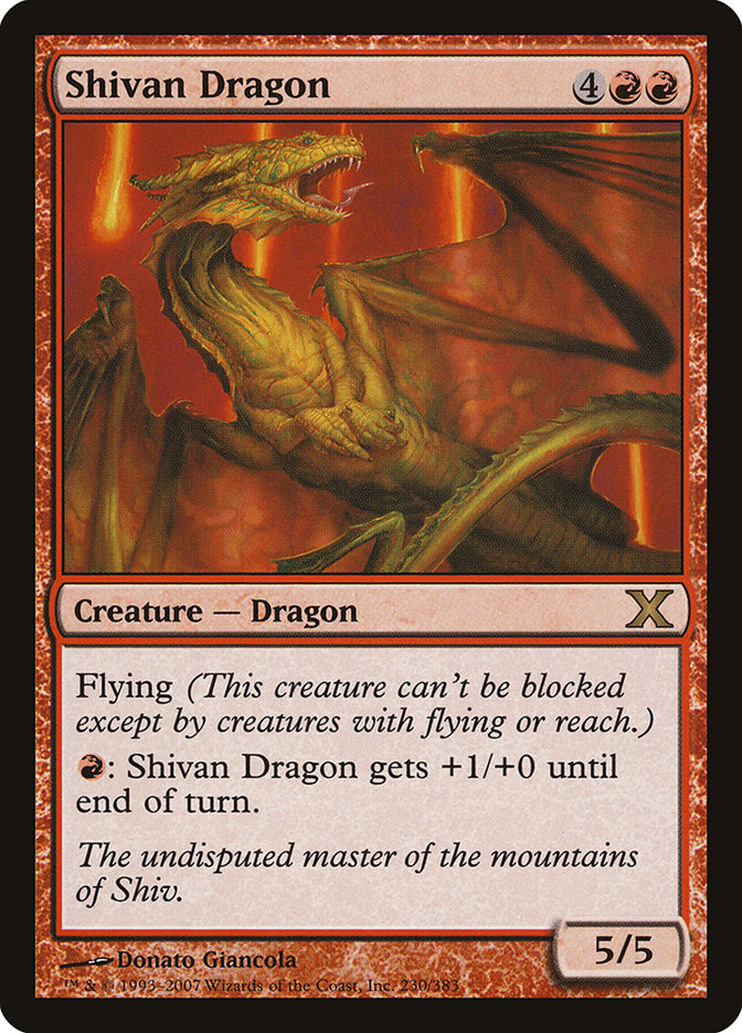 Magic | Shivan Dragon [Tenth Edition] | The Nerd Merchant