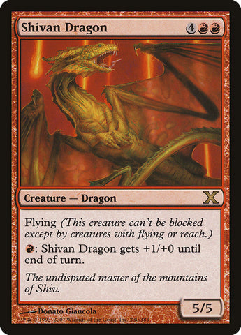 Magic | Shivan Dragon [Tenth Edition] | The Nerd Merchant