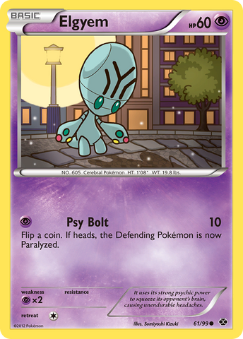 Pokemon | Elgyem (61/99) [Black & White: Next Destinies] | The Nerd Merchant