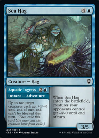 Magic | Sea Hag // Aquatic Ingress [Commander Legends: Battle for Baldur's Gate] | The Nerd Merchant