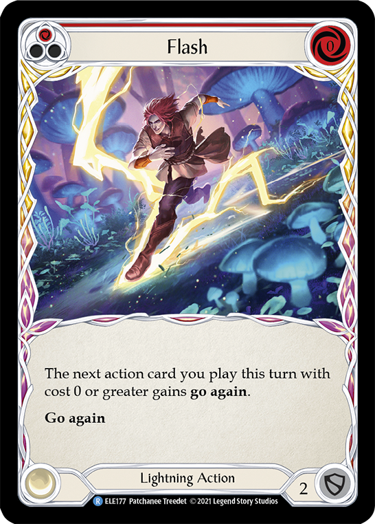 Flesh and Blood TCG | Flash (Red) [ELE177] (Tales of Aria)  1st Edition Rainbow Foil | The Nerd Merchant
