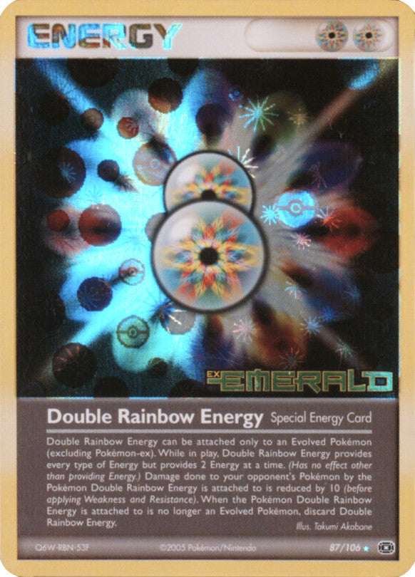 Pokemon | Double Rainbow Energy (87/106) (Stamped) [EX: Emerald] | The Nerd Merchant
