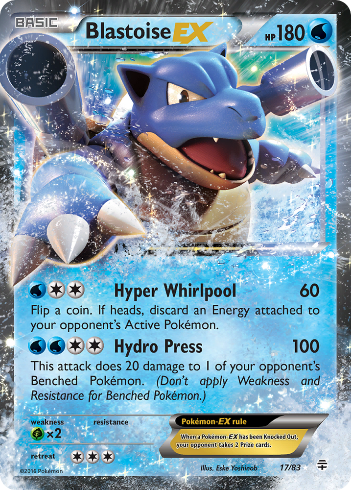Pokemon | Blastoise EX (17/83) [XY: Generations] | The Nerd Merchant