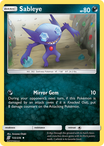 Pokemon | Sableye (133/236) [Sun & Moon: Unified Minds] | The Nerd Merchant