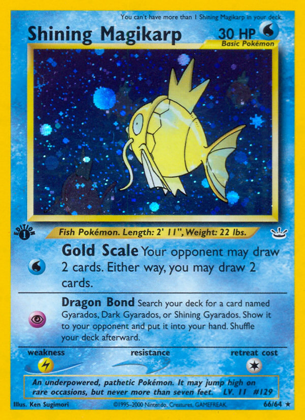 Pokemon | Shining Magikarp (66/64) [Neo Revelation 1st Edition] | The Nerd Merchant