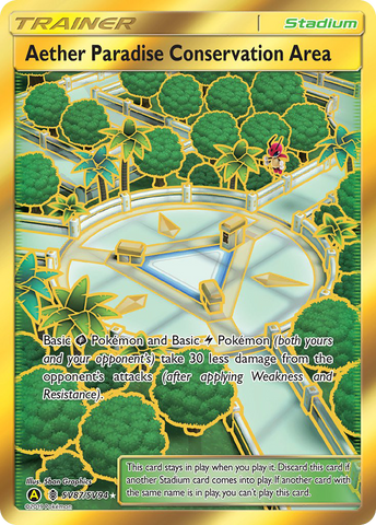 Pokemon | Aether Paradise Conservation Area (SV87/SV94) [Sun & Moon: Hidden Fates - Shiny Vault] | The Nerd Merchant
