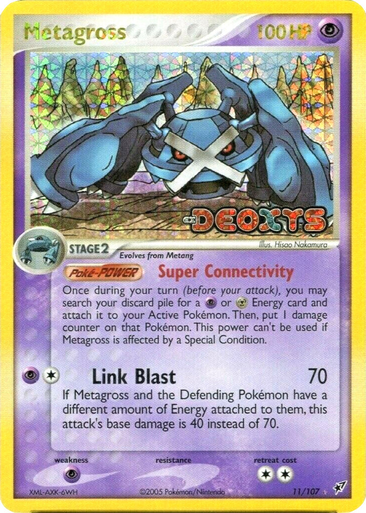 Pokemon | Metagross (11/107) (Stamped) [EX: Deoxys] | The Nerd Merchant
