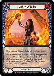 Flesh and Blood TCG | Aether Wildfire [EVR123] (Everfest)  1st Edition Extended Art Rainbow Foil | The Nerd Merchant