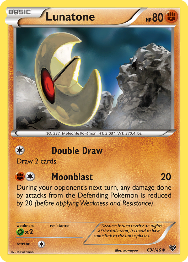 Pokemon | Lunatone (63/146) [XY: Base Set] | The Nerd Merchant
