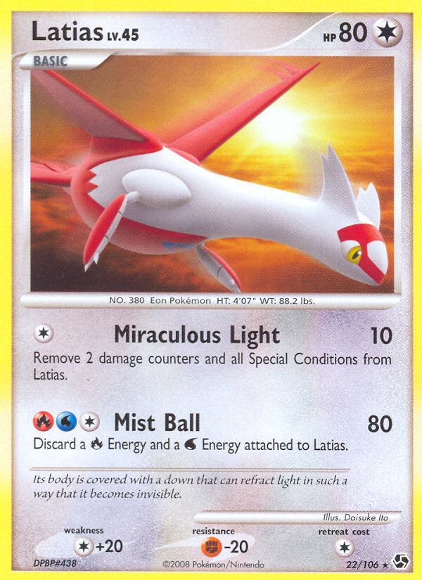 Pokemon | Latias (22/106) [Diamond & Pearl: Great Encounters] | The Nerd Merchant