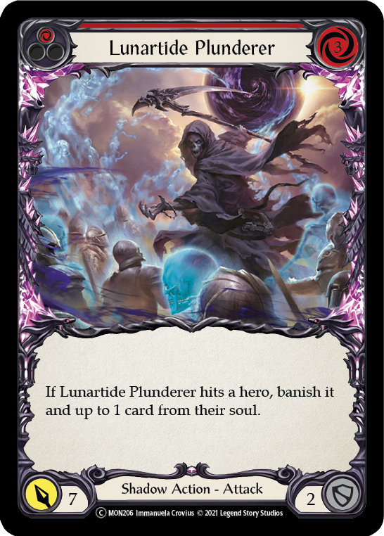 Flesh and Blood TCG | Lunartide Plunderer (Red) [U-MON206-RF] (Monarch Unlimited)  Unlimited Rainbow Foil | The Nerd Merchant