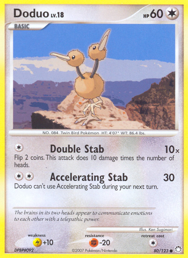 Pokemon | Doduo (80/123) [Diamond & Pearl: Mysterious Treasures] | The Nerd Merchant