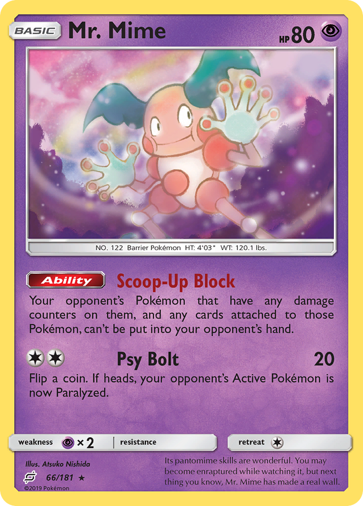 Pokemon | Mr. Mime (66/181) [Sun & Moon: Team Up] | The Nerd Merchant