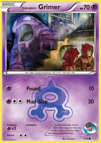 Pokemon | Team Aqua's Grimer (7/34) [XY: Double Crisis] | The Nerd Merchant