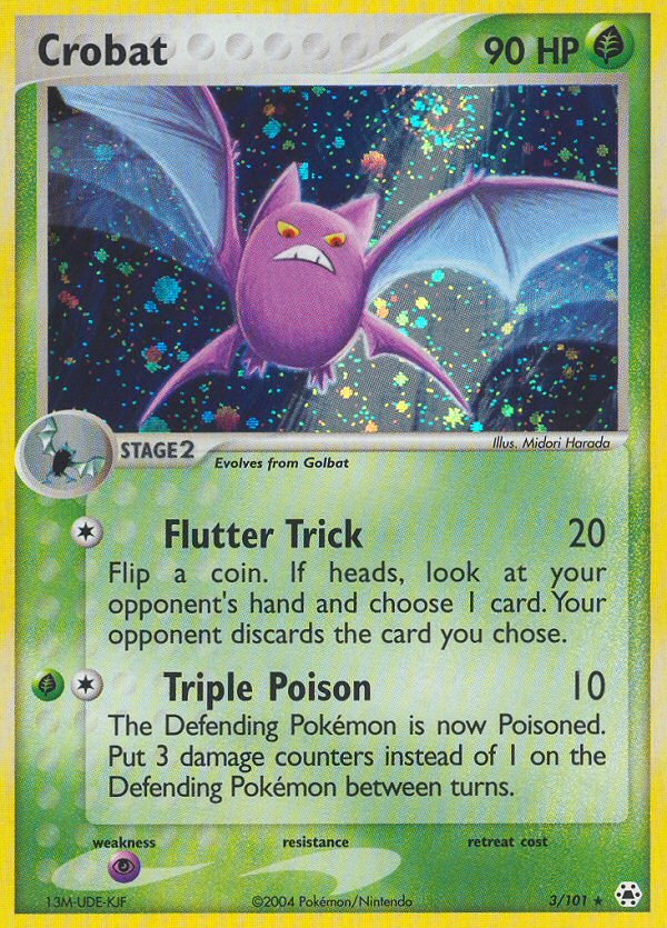 Pokemon | Crobat (3/101) [EX: Hidden Legends] | The Nerd Merchant
