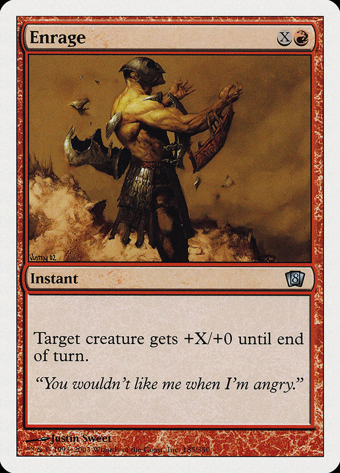 Magic | Enrage (Oversized) [Eighth Edition] | The Nerd Merchant