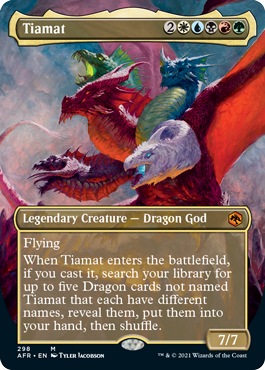 Magic | Tiamat (Borderless Alternate Art) [Dungeons & Dragons: Adventures in the Forgotten Realms] | The Nerd Merchant