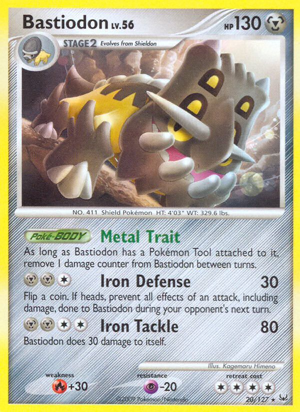 Pokemon | Bastiodon (20/127) [Platinum: Base Set] | The Nerd Merchant