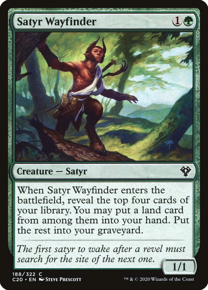 Magic | Satyr Wayfinder [Commander 2020] | The Nerd Merchant