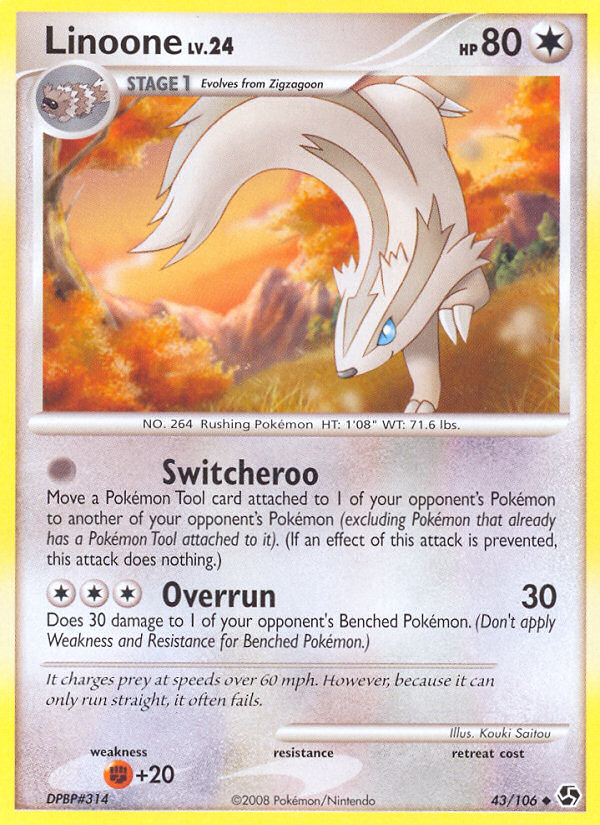 Pokemon | Linoone (43/106) [Diamond & Pearl: Great Encounters] | The Nerd Merchant