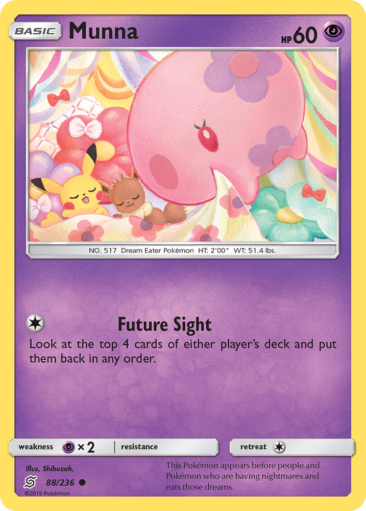 Pokemon | Munna (88/236) [Sun & Moon: Unified Minds] | The Nerd Merchant