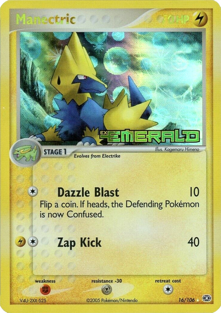 Pokemon | Manectric (16/106) (Stamped) [EX: Emerald] | The Nerd Merchant