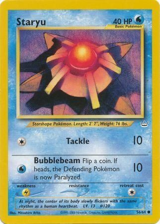 Pokemon | Staryu (56/64) [Neo Revelation Unlimited] | The Nerd Merchant