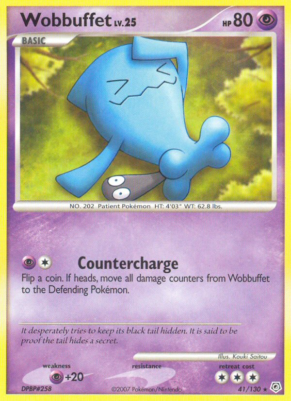 Pokemon | Wobbuffet (41/130) [Diamond & Pearl: Base Set] | The Nerd Merchant