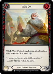 Flesh and Blood TCG | Wax On (Yellow) [EVR051] (Everfest)  1st Edition Rainbow Foil | The Nerd Merchant
