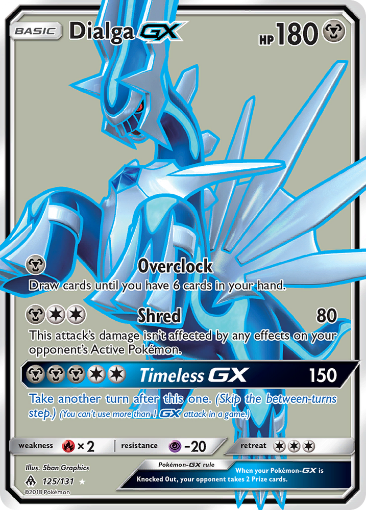Pokemon | Dialga GX (125/131) [Sun & Moon: Forbidden Light] | The Nerd Merchant