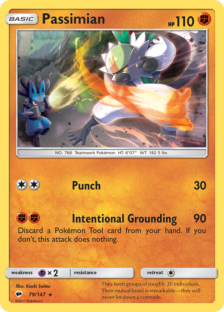 Pokemon | Passimian (79/147) [Sun & Moon: Burning Shadows] | The Nerd Merchant