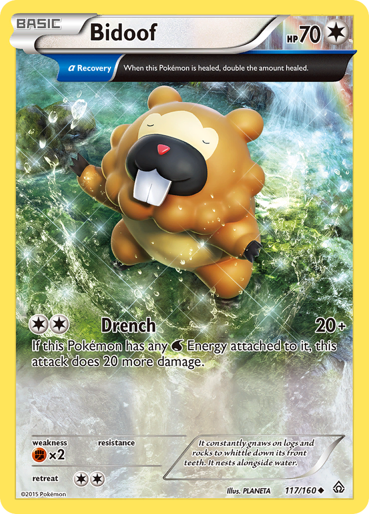 Pokemon | Bidoof (117/160) [XY: Primal Clash] | The Nerd Merchant