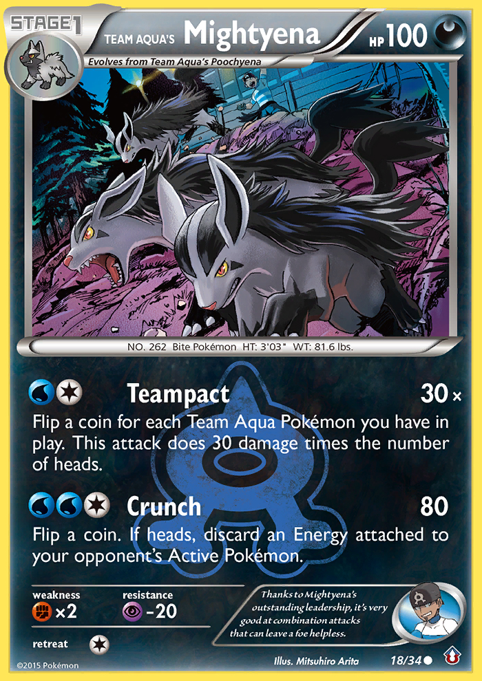 Pokemon | Team Aqua's Mightyena (18/34) [XY: Double Crisis] | The Nerd Merchant