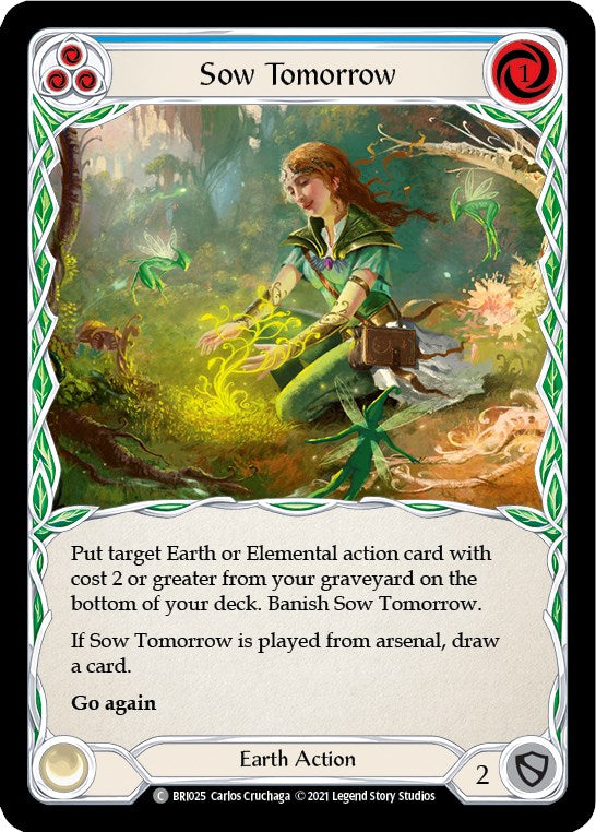 Flesh and Blood TCG | Sow Tomorrow (Blue) [BRI025] (Tales of Aria Briar Blitz Deck)  1st Edition Normal | The Nerd Merchant