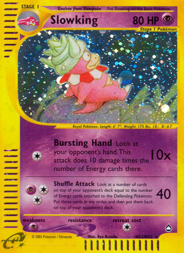 Pokemon | Slowking (H22/H32) [Aquapolis] | The Nerd Merchant