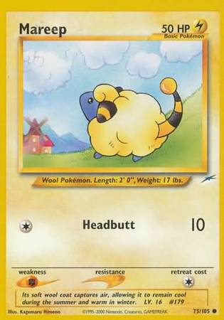 Pokemon | Mareep (75/105) [Neo Destiny Unlimited] | The Nerd Merchant