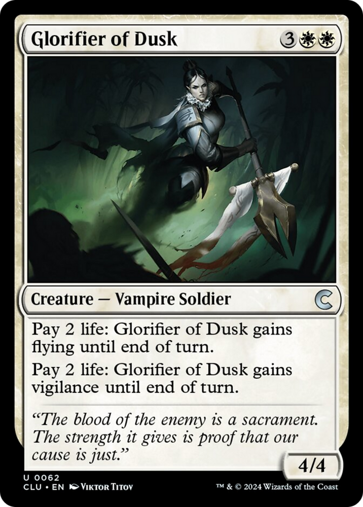 Magic | Glorifier of Dusk [Ravnica: Clue Edition] | The Nerd Merchant