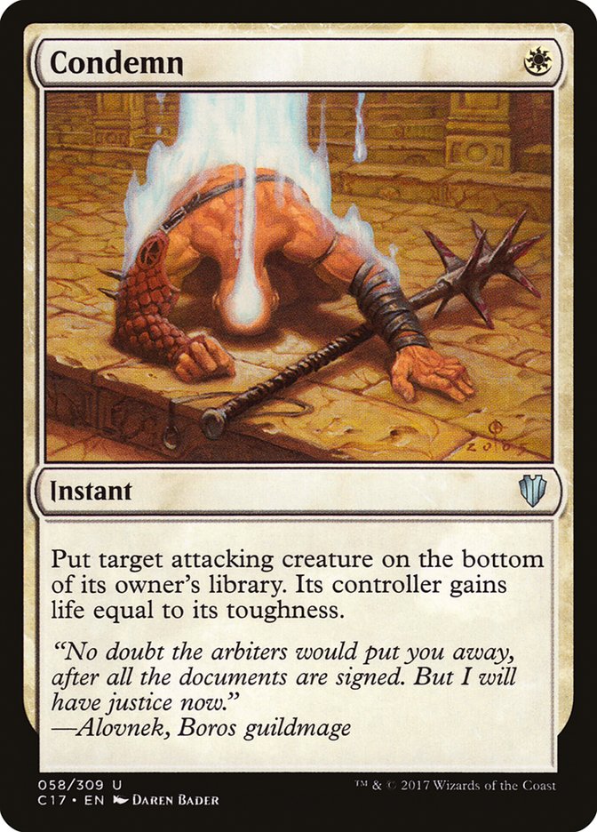 Magic | Condemn [Commander 2017] | The Nerd Merchant