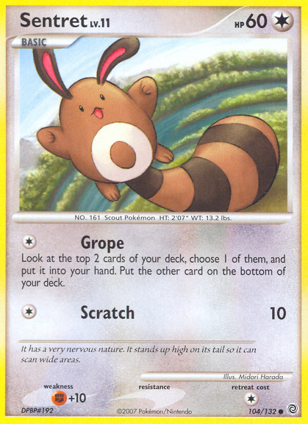 Pokemon | Sentret (104/132) [Diamond & Pearl: Secret Wonders] | The Nerd Merchant